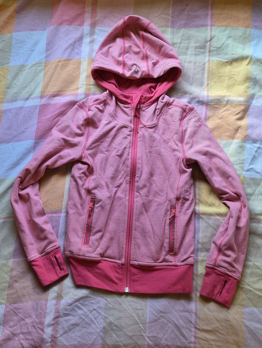 Ivivva Girls' Pink Hooded Zip-Up Jacket